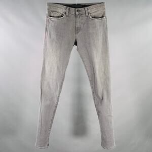 J.BRAND Size 31 Tyler Grey Cotton Blend Selvedge Denim Slim Tapered Jeans